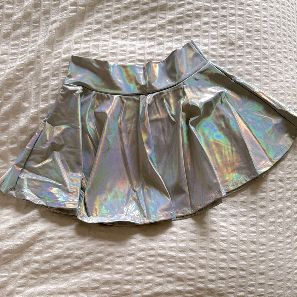 Iridescent rave skirt